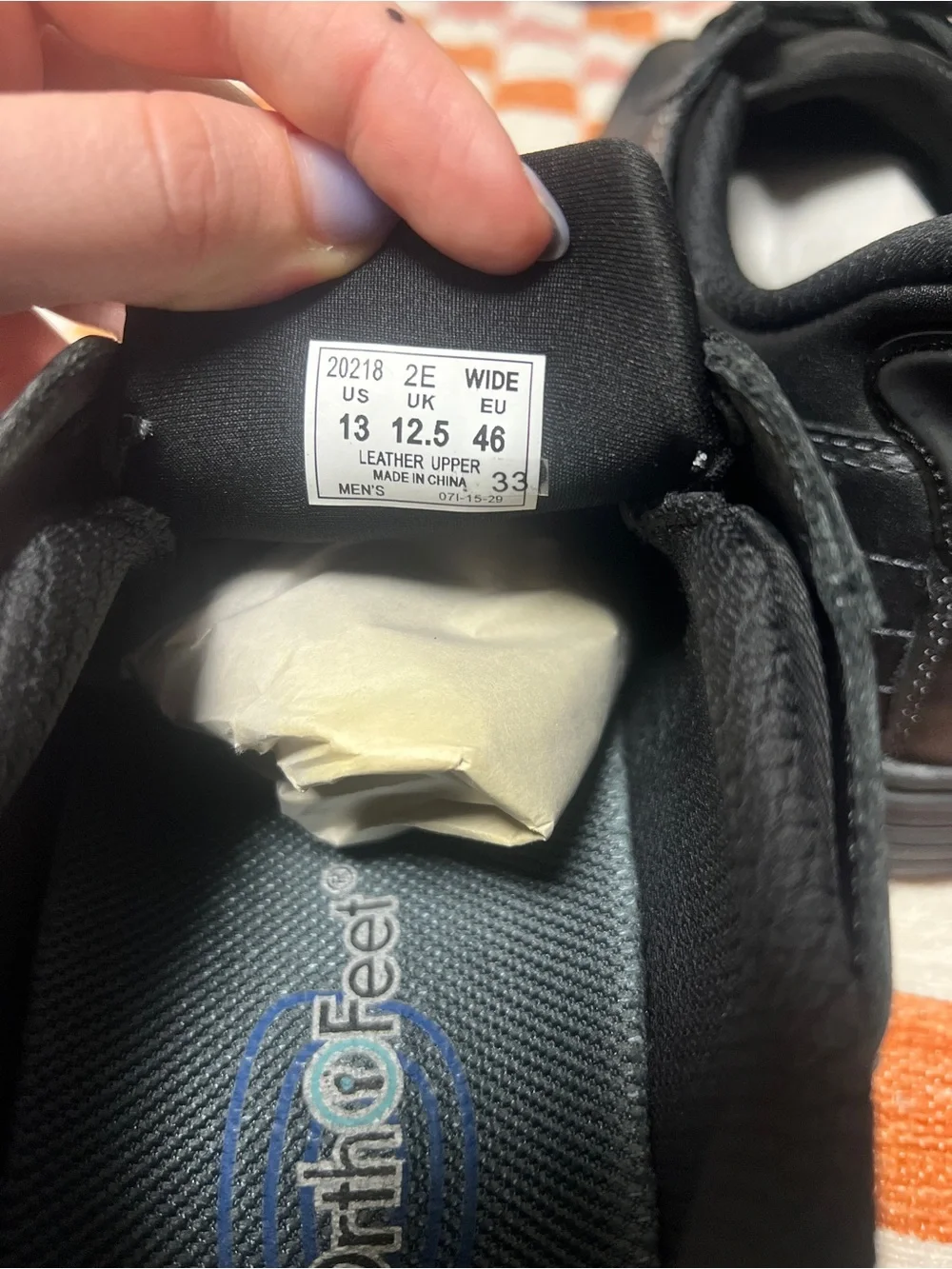 Men’s OrthoFeet Leather Sneakers